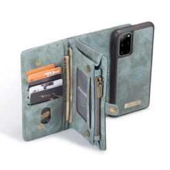 Blue CaseMe 11 Card Slot Wallet Magnetic Case For Galaxy S20 Plus -Cheap NewCase Store galaxy s20 plus caseme multifunctional wallet blue 3 52231.1687237255