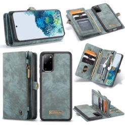 Blue CaseMe 11 Card Slot Wallet Magnetic Case For Galaxy S20 Plus -Cheap NewCase Store galaxy s20 plus caseme multifunctional wallet blue 6 60044.1687237255