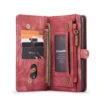 Red CaseMe 11 Card Slot Wallet Magnetic Case For Galaxy S20 Plus