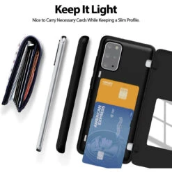 Black Goospery Magnetic Door 2 Card Shock Proof Case For Galaxy S20 + Plus -Cheap NewCase Store galaxy s20 plus goospery magnetic door case black 3 67169.1667280959