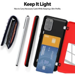 Red Galaxy S20 + Plus Goospery Magnetic Door 2 Card Shock Proof Case -Cheap NewCase Store galaxy s20 plus goospery magnetic door case red 6 46207.1652821095