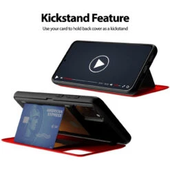 Red Galaxy S20 + Plus Goospery Magnetic Door 2 Card Shock Proof Case -Cheap NewCase Store galaxy s20 plus goospery magnetic door case red 7 24135.1652821095