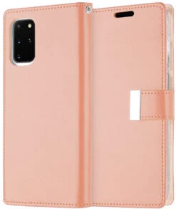 Rose Gold Galaxy S20 Genuine Rich Diary Wallet Credit Card Case -Cheap NewCase Store galaxy s20 rich diary rosegold 3 87731.1690772511