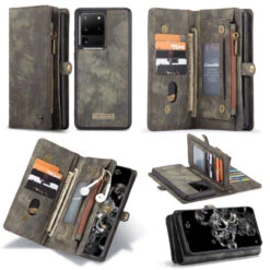 Black Galaxy S20 Ultra Multi-Functional 2 In 1 Zipper Purse Wallet Case 11 Black Galaxy S20 Ultra Multi-Functional 2 In 1 Zipper Purse Wallet Case -Cheap NewCase Store galaxy s20 ultra caseme multifunctional wallet black 6 30315.1670649500