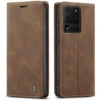 Brown Galaxy S20 Ultra CaseMe Wallet Vintage Retro Magnetic Case