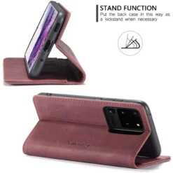 Classy Wine Galaxy S20 Ultra CaseMe Wallet Magnetic Card Holder Case -Cheap NewCase Store galaxy s20 ultra caseme wallet wine 5 09634.1636801118