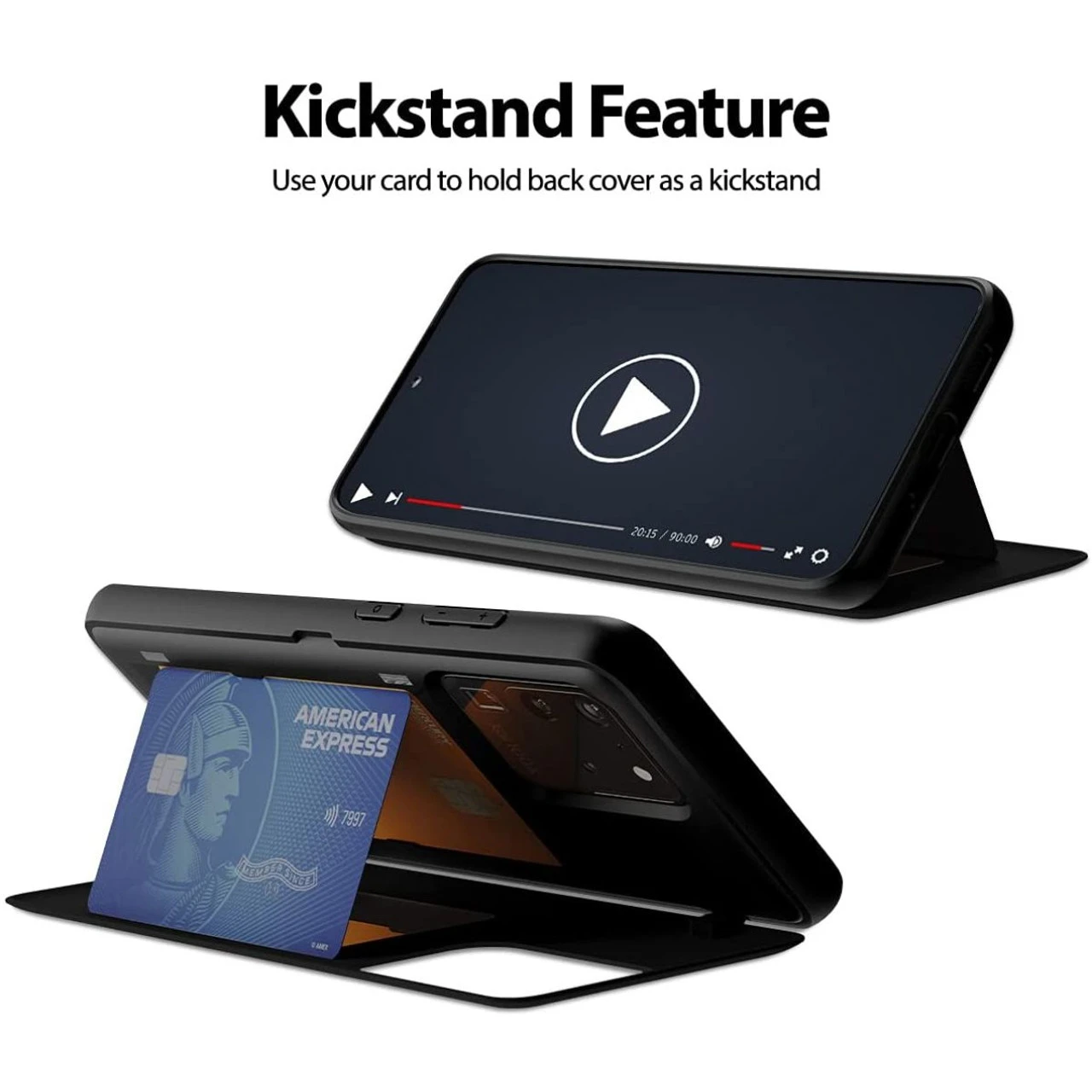 Black Galaxy S20 Ultra Goospery Slim Shock Proof Magnetic Door Case 2 Black Galaxy S20 Ultra Goospery Slim Shock Proof Magnetic Door Case - Image 2