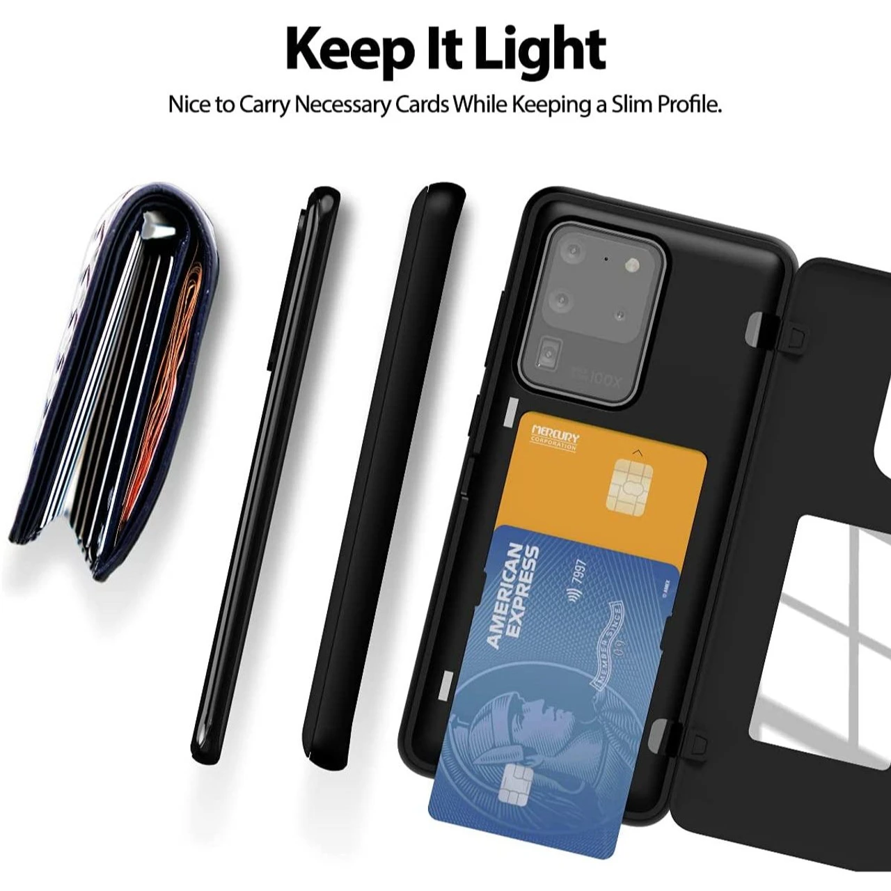 Black Galaxy S20 Ultra Goospery Slim Shock Proof Magnetic Door Case 6 Black Galaxy S20 Ultra Goospery Slim Shock Proof Magnetic Door Case - Image 6