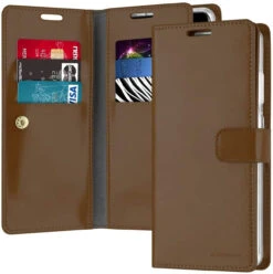 Brown Galaxy S20 Ultra Genuine Mercury Mansoor Wallet Card Case