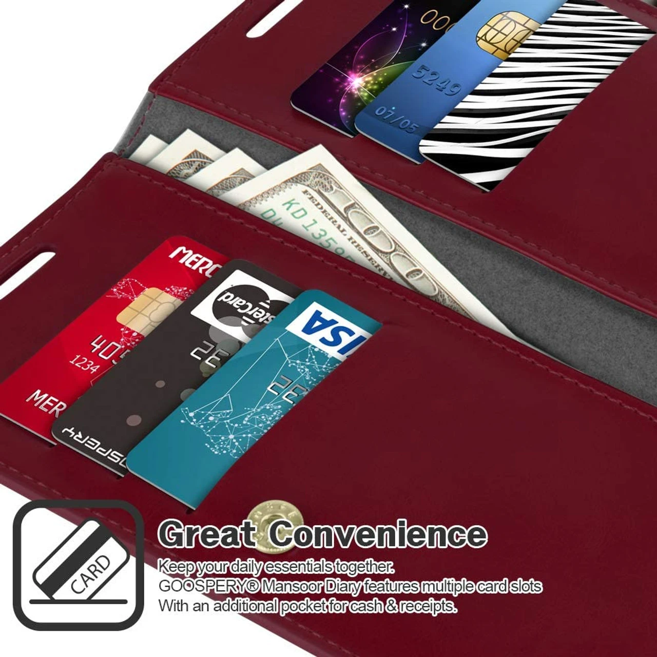 Classy Wine Galaxy S20 Ultra Genuine Mercury Mansoor Wallet Case 2 Classy Wine Galaxy S20 Ultra Genuine Mercury Mansoor Wallet Case - Image 2