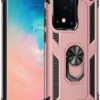 Rose Gold 360 Rotating Metal Ring Armor Stand Case For Galaxy S20 Ultra
