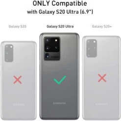 Black Galaxy S20 Ultra Heavy Duty Military Defense Drop Proof Case -Cheap NewCase Store galaxy s20 ultra military grade defender case black 4 01740.1673915617