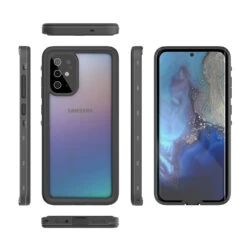 Black Samsung Galaxy S20 Waterproof Dirtproof Shock Proof Case -Cheap NewCase Store galaxy s20 waterproof case black 4 28474.1689224309