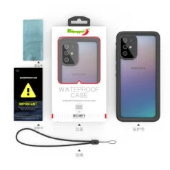 Black Samsung Galaxy S20 Waterproof Dirtproof Shock Proof Case -Cheap NewCase Store galaxy s20 waterproof case black 6 46581.1689224309