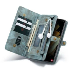 Blue Galaxy S21 CaseMe 11 Card Slot Wallet Magnetic Case 9 Blue Galaxy S21 CaseMe 11 Card Slot Wallet Magnetic Case -Cheap NewCase Store galaxy s21 caseme multifunctional wallet blue 4 20553.1642222664