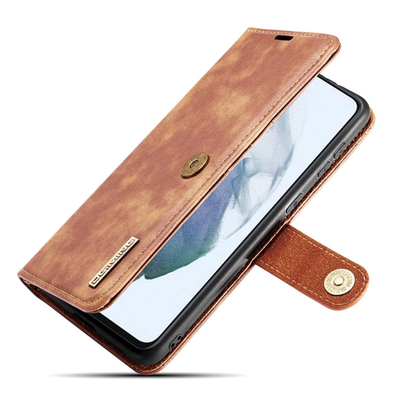Brown DG.Ming M2 Magnetic Shockproof Case Leather Wallet For Galaxy S21 FE 5 Brown DG.Ming M2 Magnetic Shockproof Case Leather Wallet For Galaxy S21 FE - Image 5
