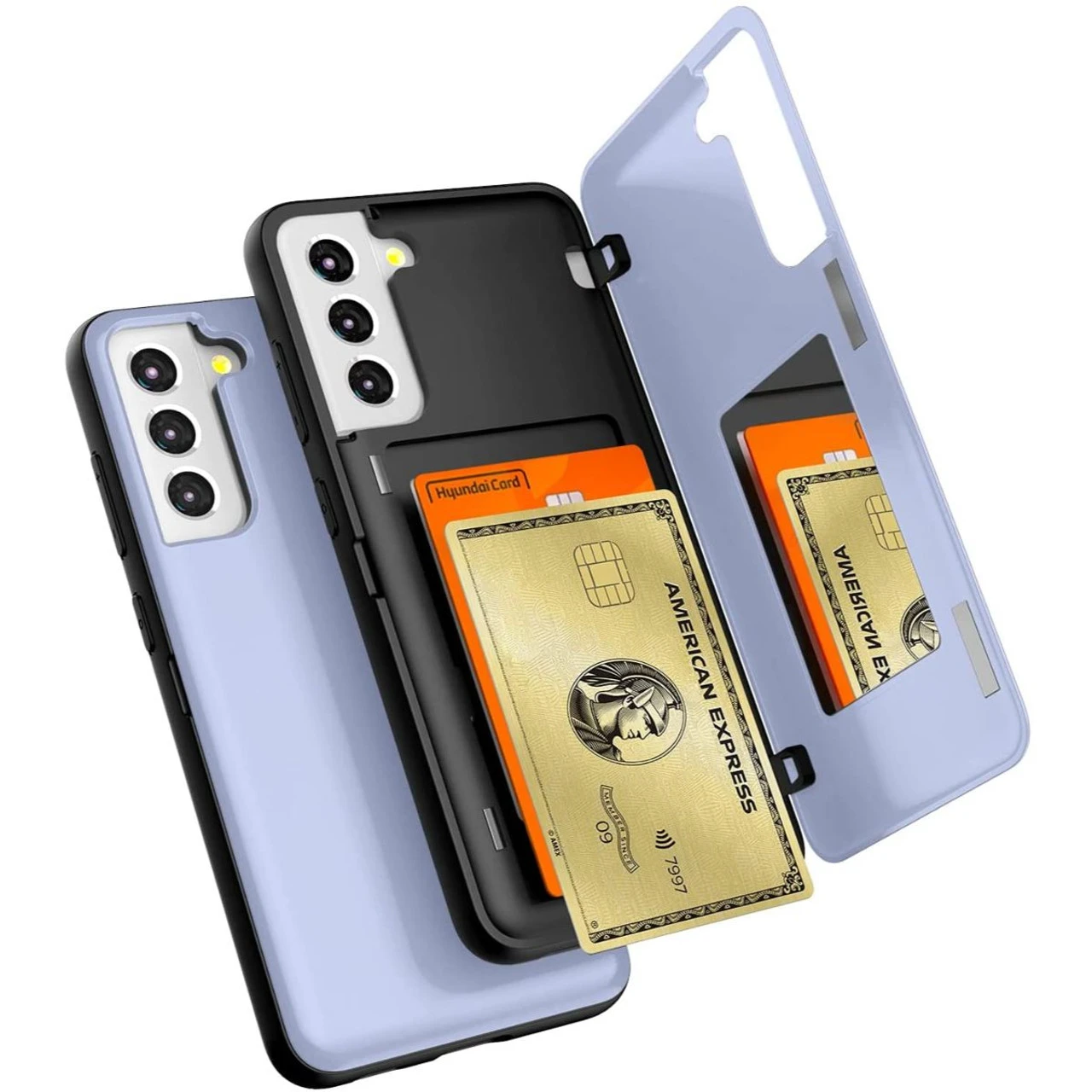 Lilac Galaxy S21 FE Mercury Magnetic Door Bumper Card Holder Case 1 Lilac Galaxy S21 FE Mercury Magnetic Door Bumper Card Holder Case