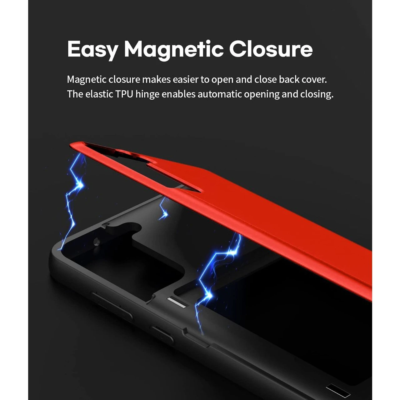 Red Galaxy S21 FE Goospery Magnetic Door Bumper Card Holder Case 6 Red Galaxy S21 FE Goospery Magnetic Door Bumper Card Holder Case - Image 6