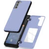 Lilac Galaxy S21 Mercury Magnetic Door 2 Card Shock Proof Case