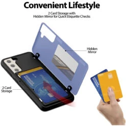 Lilac Galaxy S21 Mercury Magnetic Door 2 Card Shock Proof Case -Cheap NewCase Store galaxy s21 goospery magnetic door case lilac 3 29866.1667280992