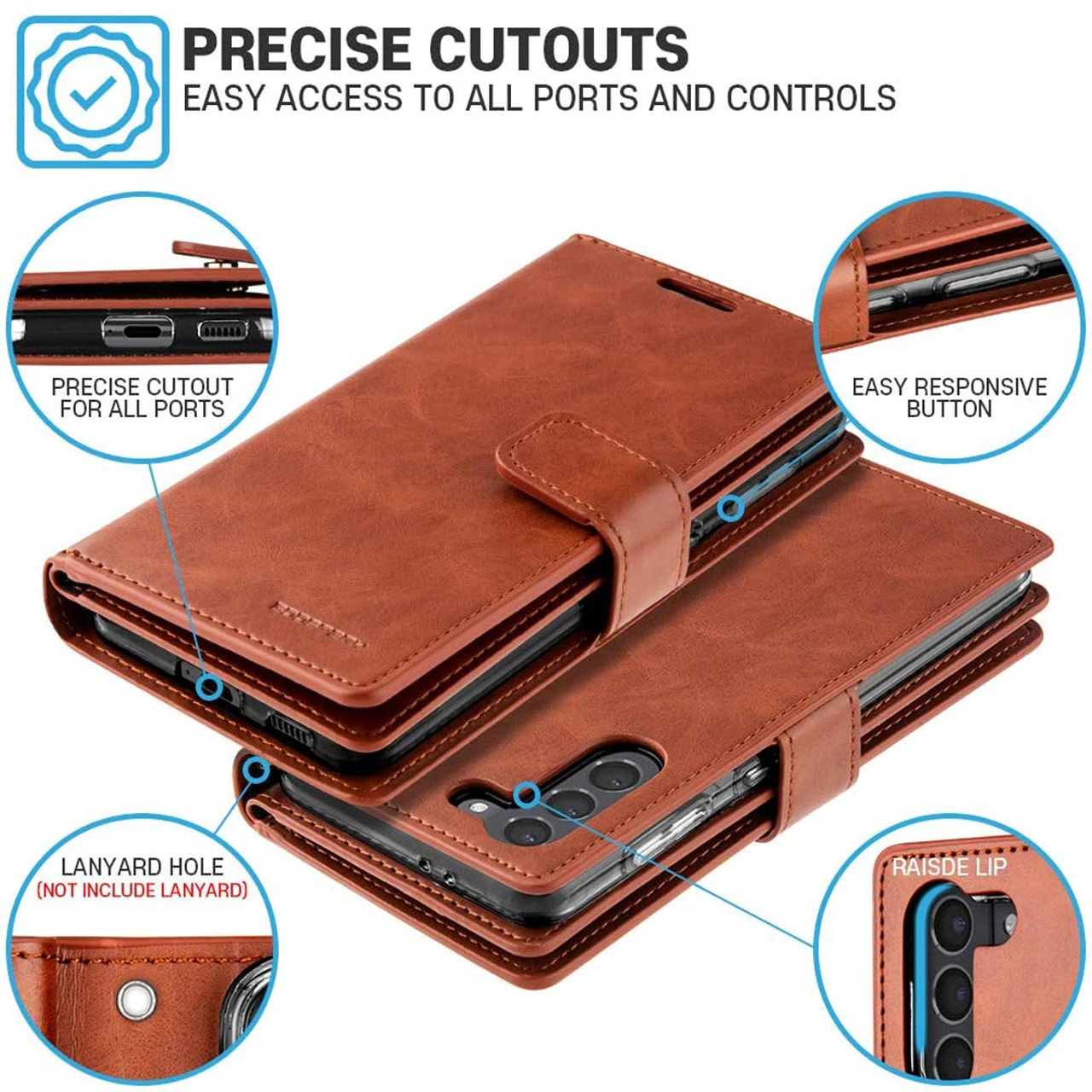 Vintage Brown Galaxy S21 Genuine Mercury Mansoor Wallet Card Case 4 Vintage Brown Galaxy S21 Genuine Mercury Mansoor Wallet Card Case - Image 4