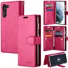 Stylish Hot Pink Galaxy S21 Genuine Mercury Mansoor Wallet Card Case
