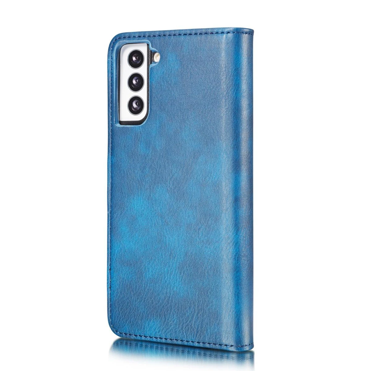 Blue DG.Ming Luxury Leather Wallet With Magnetic Case Cover For Galaxy S21 Plus 3 Blue DG.Ming Luxury Leather Wallet With Magnetic Case Cover For Galaxy S21 Plus - Image 3