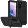 Black Extreme Dustproof Shockproof Metal Case For Galaxy S21 Plus