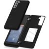 Black Galaxy S21 + Plus Mercury Slim Magnetic Door Case With Card Slot