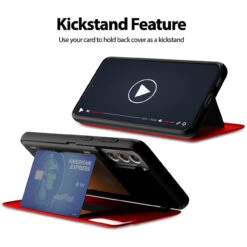 Red Goospery Magnetic Door 2 Card Shock Proof Case For Galaxy S21 + Plus 9 Red Goospery Magnetic Door 2 Card Shock Proof Case For Galaxy S21 + Plus -Cheap NewCase Store galaxy s21 plus goospery magnetic door case red 3 46836.1675299451