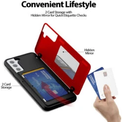 Red Goospery Magnetic Door 2 Card Shock Proof Case For Galaxy S21 + Plus 11 Red Goospery Magnetic Door 2 Card Shock Proof Case For Galaxy S21 + Plus -Cheap NewCase Store galaxy s21 plus goospery magnetic door case red 5 07910.1675299451