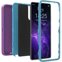 Purple Heavy Duty Military Defense Drop Proof Case For Galaxy S21+ Plus -Cheap NewCase Store galaxy s21 plus military grade defender case purple 4 68974.1673915637