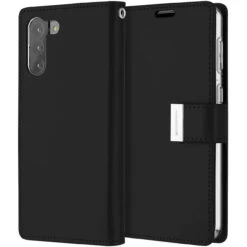 Black Galaxy S21+ Plus Genuine Mercury Rich Diary Wallet Case Cover -Cheap NewCase Store galaxy s21 plus rich diary wallet black 1 09360.1685698188