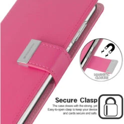 Hot Pink Mercury Rich Diary Wallet Case Cover For Galaxy S21+ Plus -Cheap NewCase Store galaxy s21 plus rich diary wallet hot pink 5 21918.1693273737
