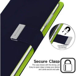 Navy Galaxy S21 Genuine Mercury Rich Diary 6 Card Slot Wallet Case -Cheap NewCase Store galaxy s21 rich diary wallet navy 3 44560.1641793359