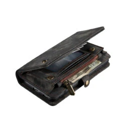 Black Galaxy S21 Ultra 2 In 1 Magnetic Retro Purse / Wallet Case -Cheap NewCase Store galaxy s21 ultra caseme multifunctional wallet black 5 94501.1690169505