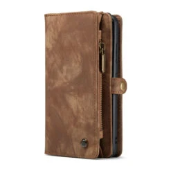 Brown Galaxy S21 Ultra 2 In 1 Retro Zipper Wallet Magnetic Case -Cheap NewCase Store galaxy s21 ultra caseme multifunctional wallet brown 6 19371.1687237185