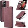 Wine Galaxy S21 Ultra 5G CaseMe Slim Magnetic Compact Wallet Case