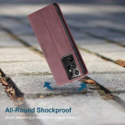 Wine Galaxy S21 Ultra 5G CaseMe Slim Magnetic Compact Wallet Case -Cheap NewCase Store galaxy s21 ultra caseme wallet wine 4 63329.1659398149