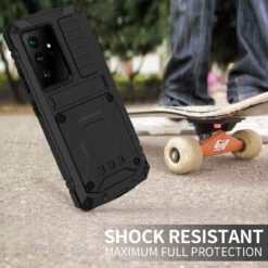 Black Heavy Duty Military Metal Drop Proof Case For Galaxy S21 Ultra -Cheap NewCase Store galaxy s21 ultra extreme metal military case black 7 21280.1695033917