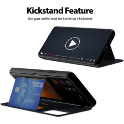 Black Galaxy S21 Ultra Goospery Magnetic Door 2 Card Shock Proof Case -Cheap NewCase Store galaxy s21 ultra goospery magnetic door case black 5 08355.1652821108