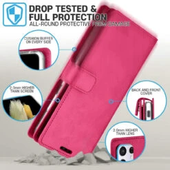 Hot Pink Galaxy S21 Ultra Mercury Mansoor 9 Card Slots Wallet Case 9 Hot Pink Galaxy S21 Ultra Mercury Mansoor 9 Card Slots Wallet Case -Cheap NewCase Store galaxy s21 ultra mansoor wallet hot pink 5 33006.1693283656