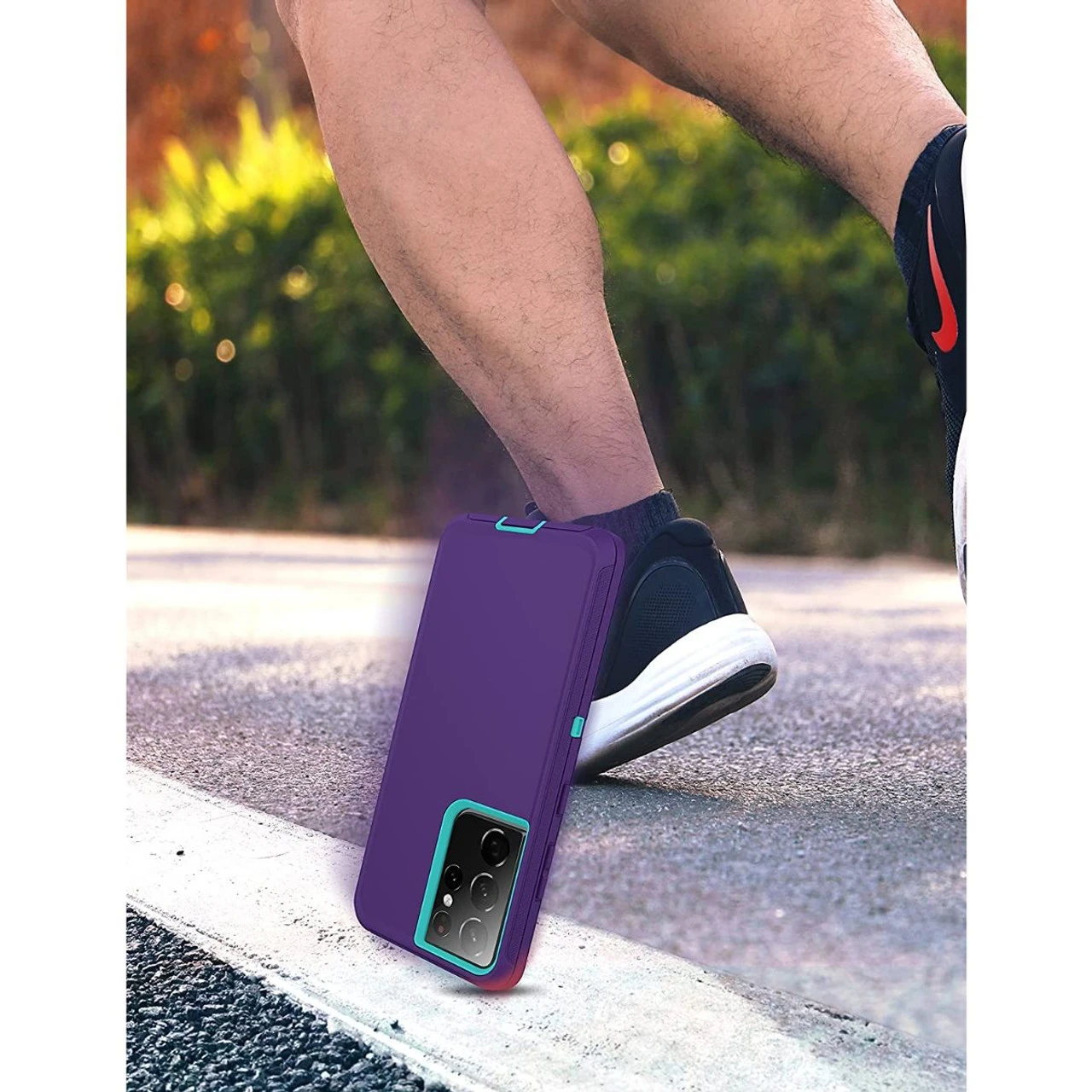 Purple Galaxy S21 Ultra Tradies Military Defender Heavy Duty Case 2 Purple Galaxy S21 Ultra Tradies Military Defender Heavy Duty Case - Image 2