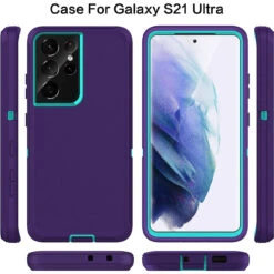 Purple Galaxy S21 Ultra Tradies Military Defender Heavy Duty Case 13 Purple Galaxy S21 Ultra Tradies Military Defender Heavy Duty Case -Cheap NewCase Store galaxy s21 ultra military grade defender case purple 7 10713.1691725372