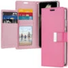 Hot Pink Genuine Mercury Rich Diary Wallet Case For Galaxy S21 Ultra