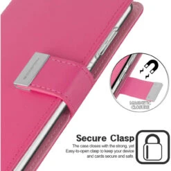Hot Pink Genuine Mercury Rich Diary Wallet Case For Galaxy S21 Ultra -Cheap NewCase Store galaxy s21 ultra rich diary wallet hot pink 5 11779.1649401812