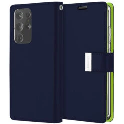 Navy Genuine Mercury Rich Diary Wallet Case For Galaxy S21 Ultra -Cheap NewCase Store galaxy s21 ultra rich diary wallet navy 1 76384.1675300289