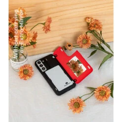 Red Galaxy S22 Goospery Slim Magnetic Door Credit Card Case -Cheap NewCase Store galaxy s22 goospery magnetic door case red 6 08406.1652821113