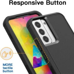 Black Galaxy S22 Tradies Military Defender Heavy Duty Case -Cheap NewCase Store galaxy s22 military grade defender case black 3 15941.1691725386