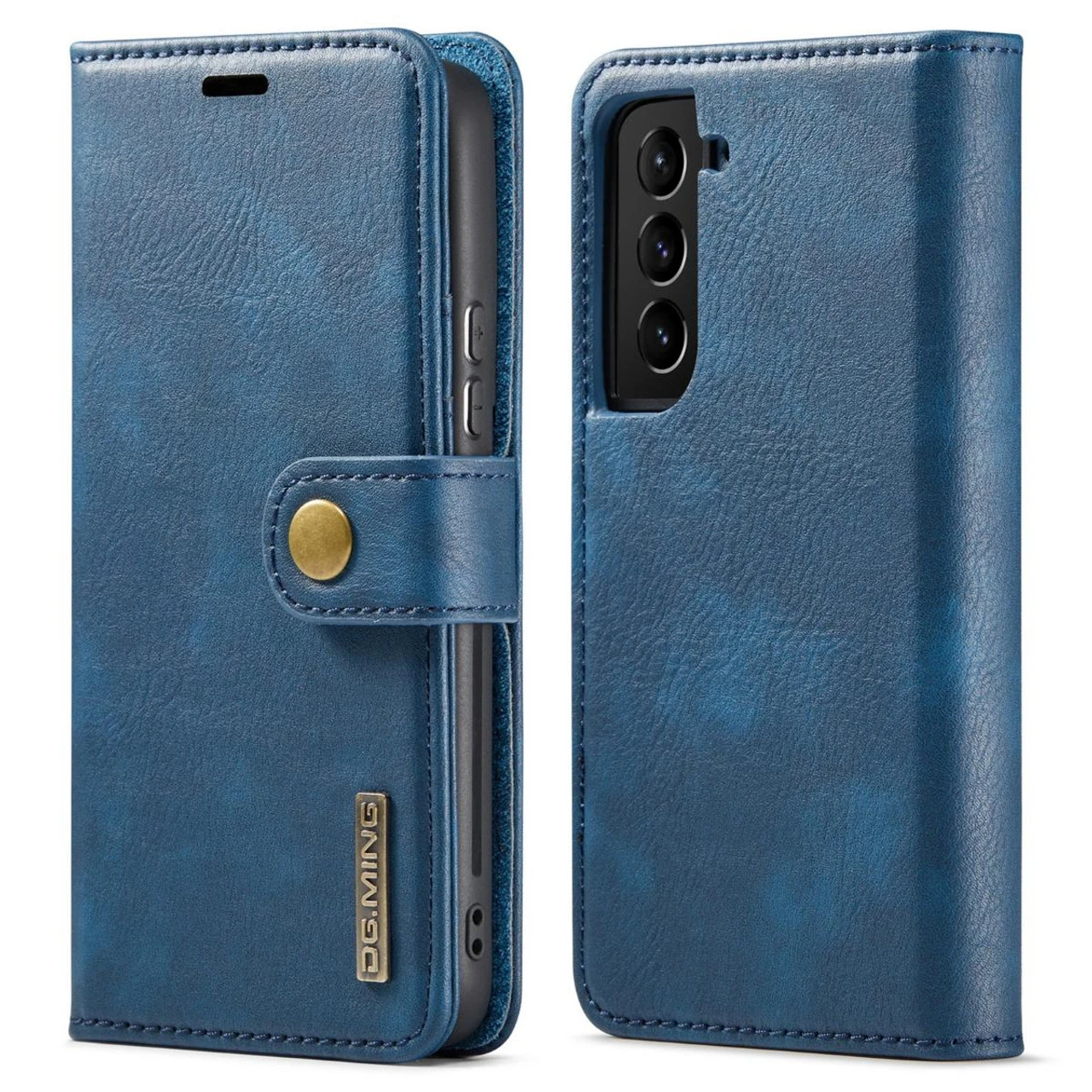 Blue DG.Ming Luxury Leather Wallet With Magnetic Case Cover For Galaxy S22 Plus 1 Blue DG.Ming Luxury Leather Wallet With Magnetic Case Cover For Galaxy S22 Plus